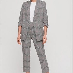 Aritzia Babaton power check blazer size 0